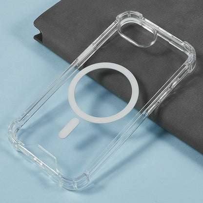 For iPhone 17e / 16e Clear Phone Case Compatible with MagSafe 1.5mm Shockproof Back Cover