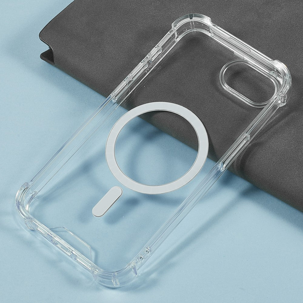 For iPhone 17e / 16e Clear Phone Case Compatible with MagSafe 1.5mm Shockproof Back Cover