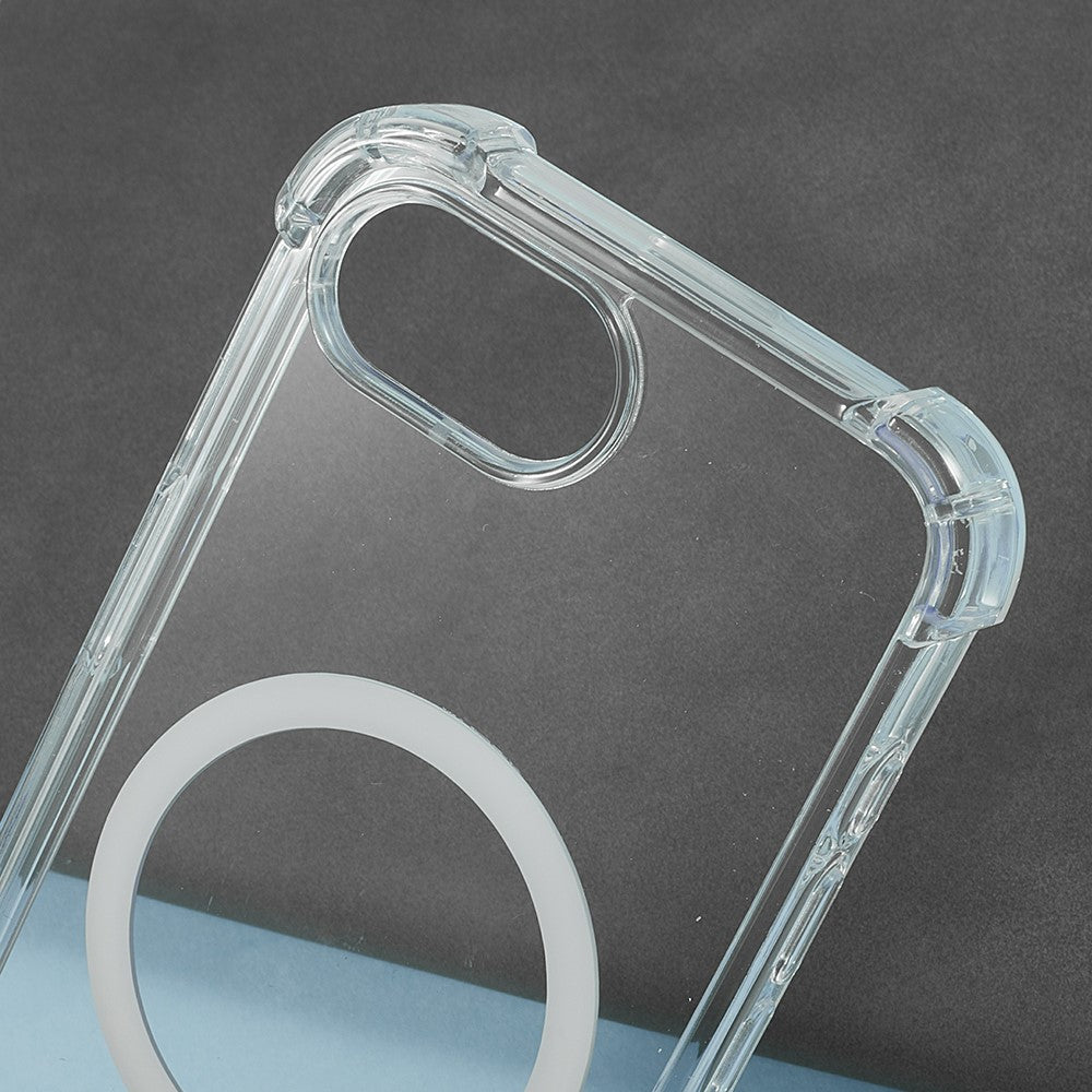 For iPhone 17e / 16e Clear Phone Case Compatible with MagSafe 1.5mm Shockproof Back Cover
