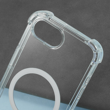 For iPhone 17e / 16e Clear Phone Case Compatible with MagSafe 1.5mm Shockproof Back Cover