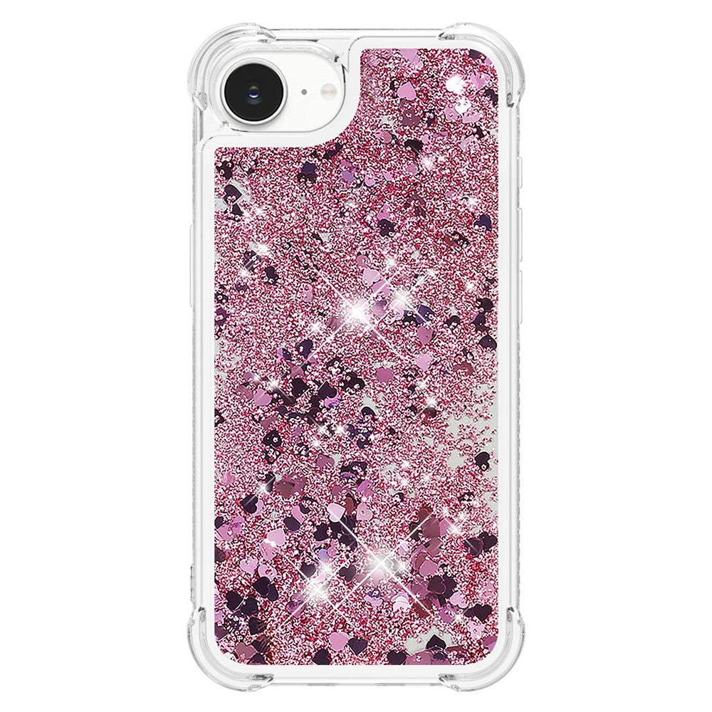 For iPhone 17e / 16e TPU Case Glitter Quicksand Shockproof Phone Back Cover