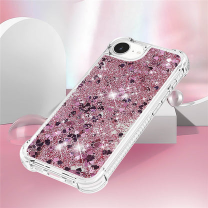 For iPhone 17e / 16e TPU Case Glitter Quicksand Shockproof Phone Back Cover