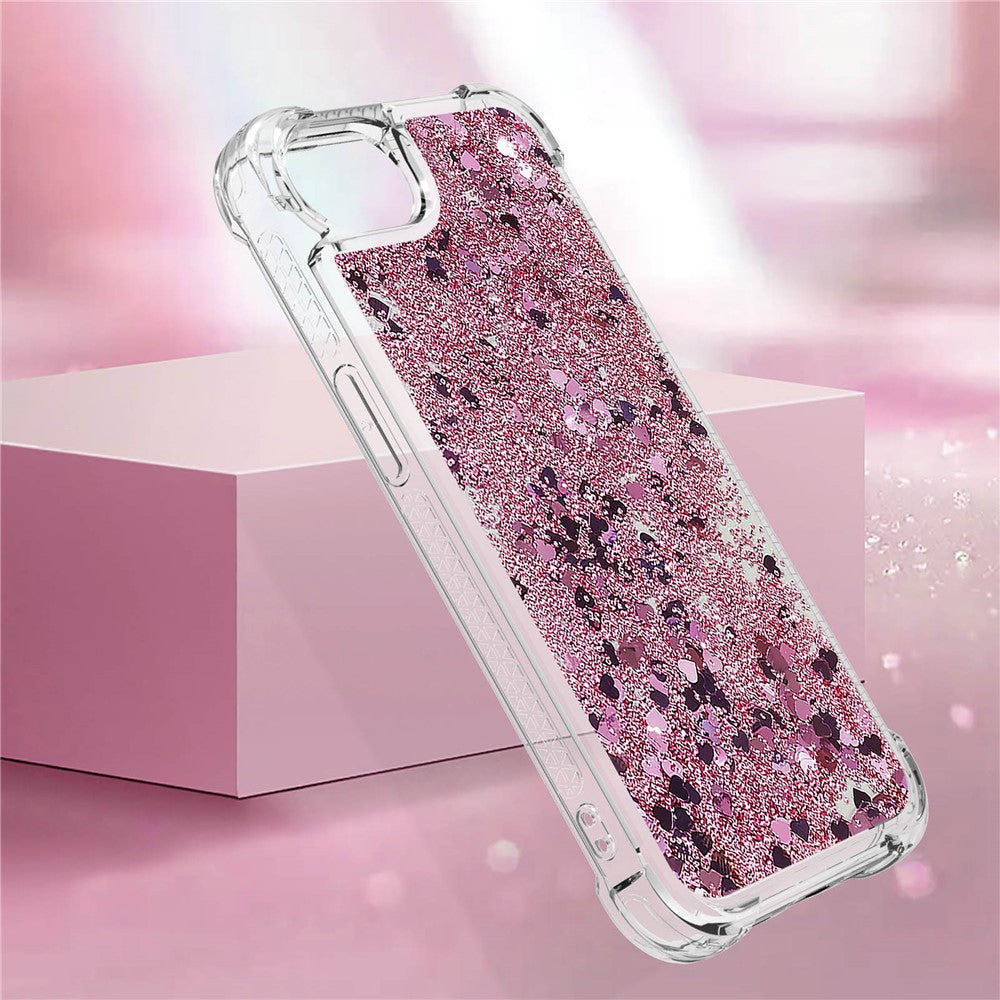 For iPhone 17e / 16e TPU Case Glitter Quicksand Shockproof Phone Back Cover