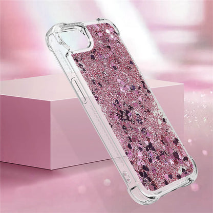 For iPhone 17e / 16e TPU Case Glitter Quicksand Shockproof Phone Back Cover