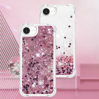 For iPhone 17e / 16e TPU Case Glitter Quicksand Shockproof Phone Back Cover