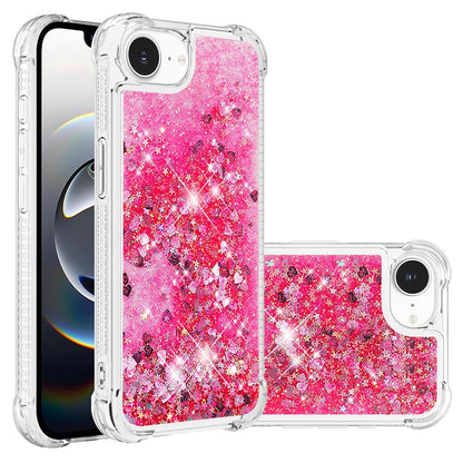 For iPhone 17e / 16e TPU Case Glitter Quicksand Shockproof Phone Back Cover