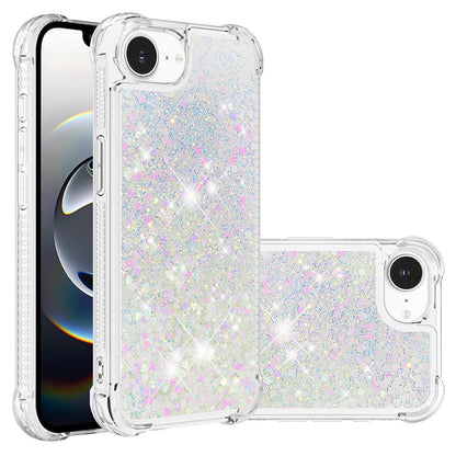 For iPhone 17e / 16e TPU Case Glitter Quicksand Shockproof Phone Back Cover