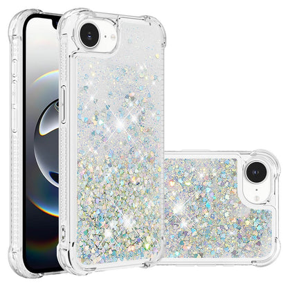 For iPhone 17e / 16e TPU Case Glitter Quicksand Shockproof Phone Back Cover