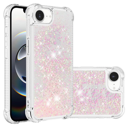For iPhone 17e / 16e TPU Case Glitter Quicksand Shockproof Phone Back Cover
