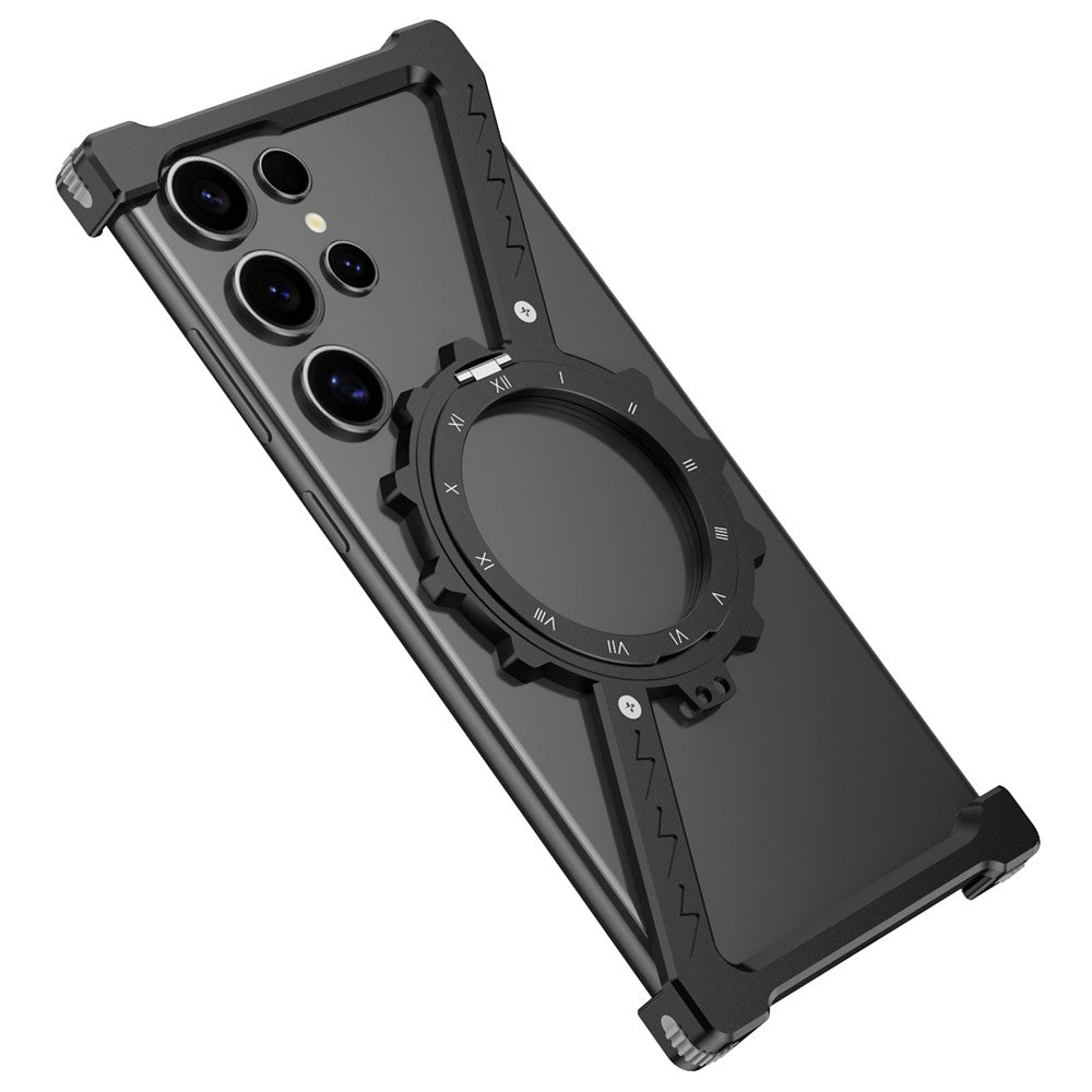 For Samsung Galaxy S25 Ultra Kickstand Magnetic Case Z Shape Bumper Phone Cover
