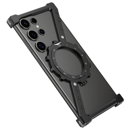 For Samsung Galaxy S25 Ultra Kickstand Magnetic Case Z Shape Bumper Phone Cover