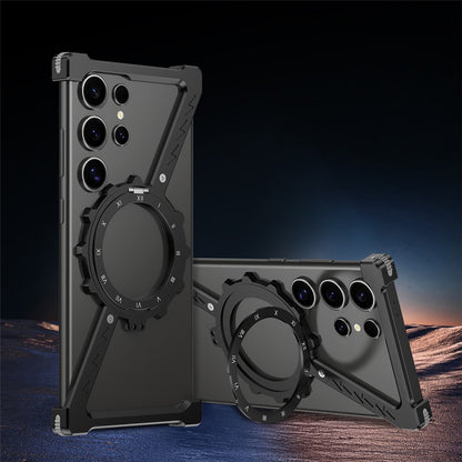 For Samsung Galaxy S25 Ultra Kickstand Magnetic Case Z Shape Bumper Phone Cover