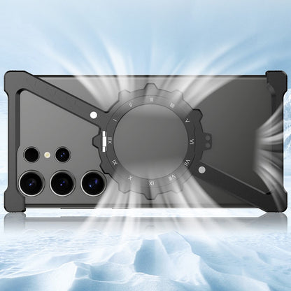 For Samsung Galaxy S25 Ultra Kickstand Magnetic Case Z Shape Bumper Phone Cover