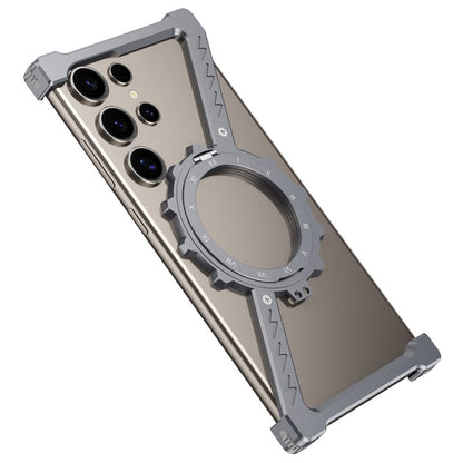 For Samsung Galaxy S25 Ultra Kickstand Magnetic Case Z Shape Bumper Phone Cover