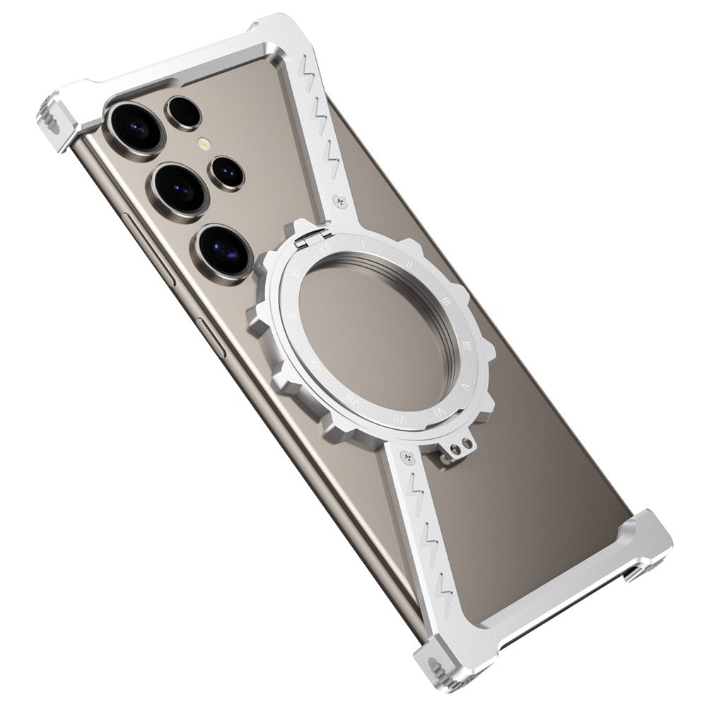 For Samsung Galaxy S25 Ultra Kickstand Magnetic Case Z Shape Bumper Phone Cover