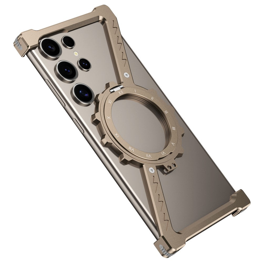 For Samsung Galaxy S25 Ultra Kickstand Magnetic Case Z Shape Bumper Phone Cover