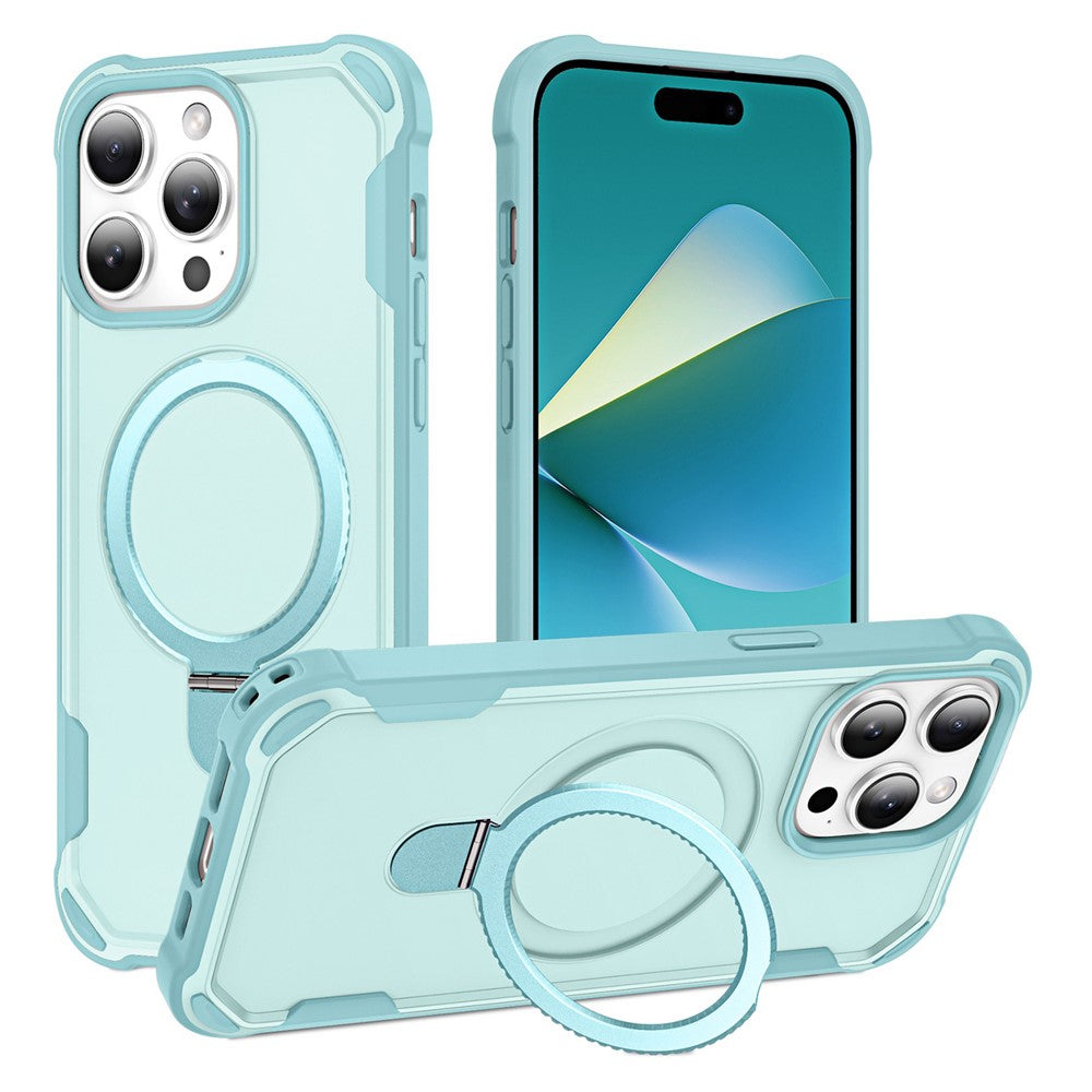 For iPhone 14 Pro Case Compatible with MagSafe Kickstand TPU + PC Shockproof Phone Back Cover