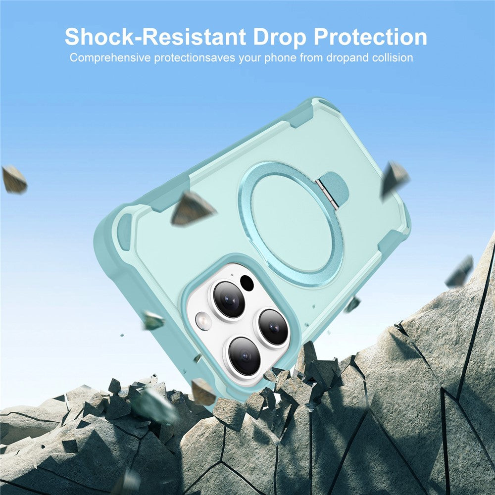 For iPhone 14 Pro Case Compatible with MagSafe Kickstand TPU + PC Shockproof Phone Back Cover
