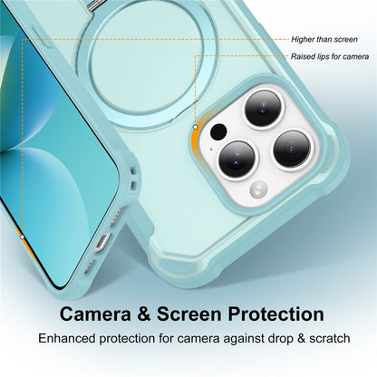 For iPhone 14 Pro Case Compatible with MagSafe Kickstand TPU + PC Shockproof Phone Back Cover