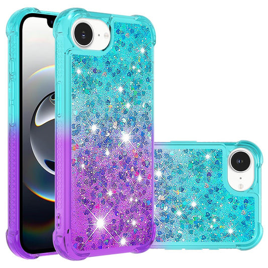 For iPhone 17e / 16e TPU Case Gradient Quicksand Phone Back Cover