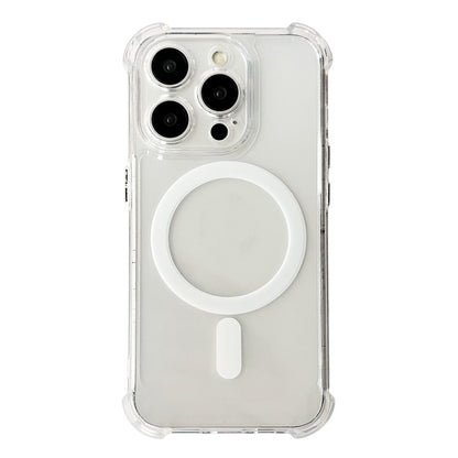 SHANWO For iPhone 14 Pro Magnetic Case Anti Drop Soft TPU Clear Phone Back Cover