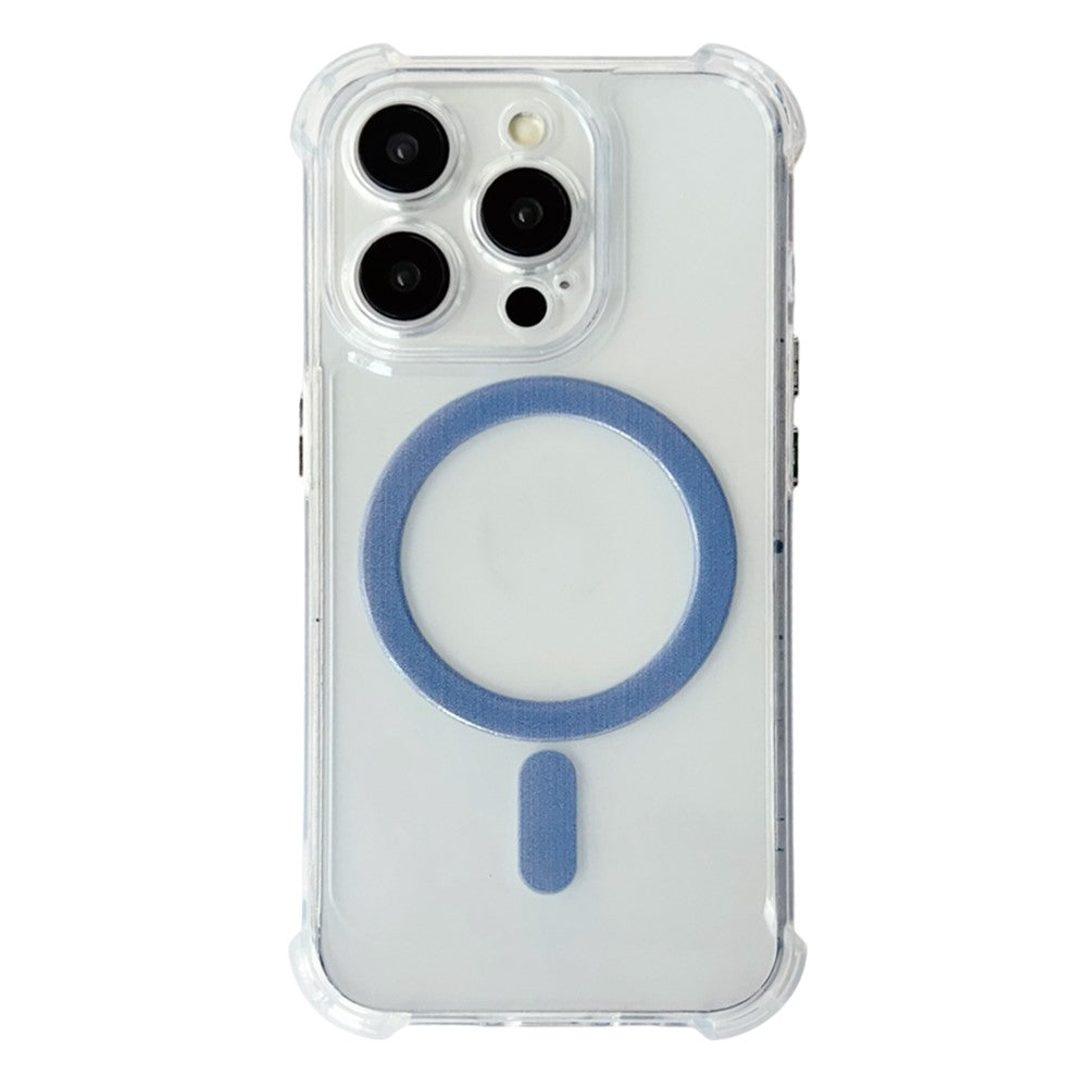 SHANWO For iPhone 14 Pro Magnetic Case Anti Drop Soft TPU Clear Phone Back Cover