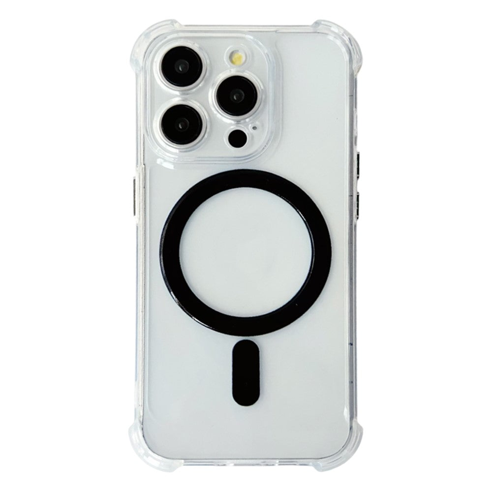 SHANWO For iPhone 14 Pro Magnetic Case Anti Drop Soft TPU Clear Phone Back Cover