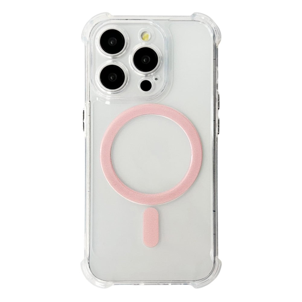 SHANWO For iPhone 14 Pro Magnetic Case Anti Drop Soft TPU Clear Phone Back Cover