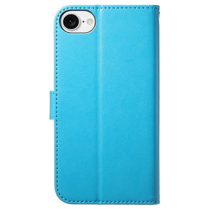 For iPhone 17e / 16e Wallet Phone Case with 8 Card Slot Stand PU Leather Folio Flip Cover