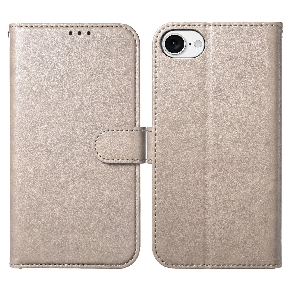 For iPhone 17e / 16e Wallet Phone Case with 8 Card Slot Stand PU Leather Folio Flip Cover