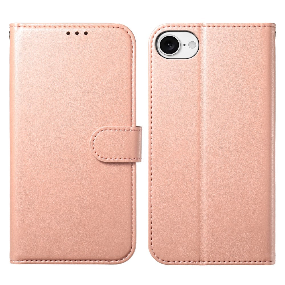 For iPhone 17e / 16e Wallet Phone Case with 8 Card Slot Stand PU Leather Folio Flip Cover