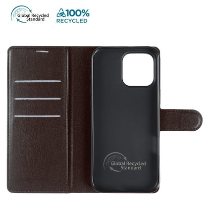 For iPhone 14 Pro Stand Case Biobased Eco-Friendly RPET RPVB Slim Phone Cover with Wallet