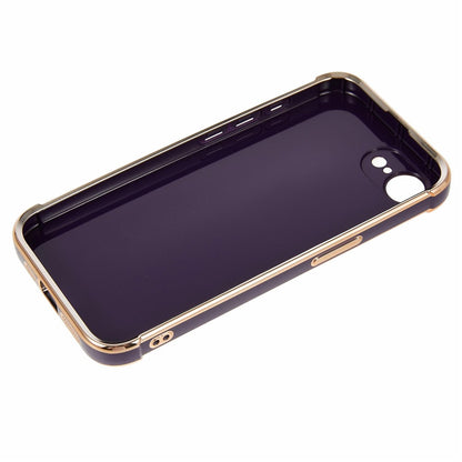 For iPhone 17e / 16e Case Love Heart Pattern TPU Phone Cover Electroplating Edge