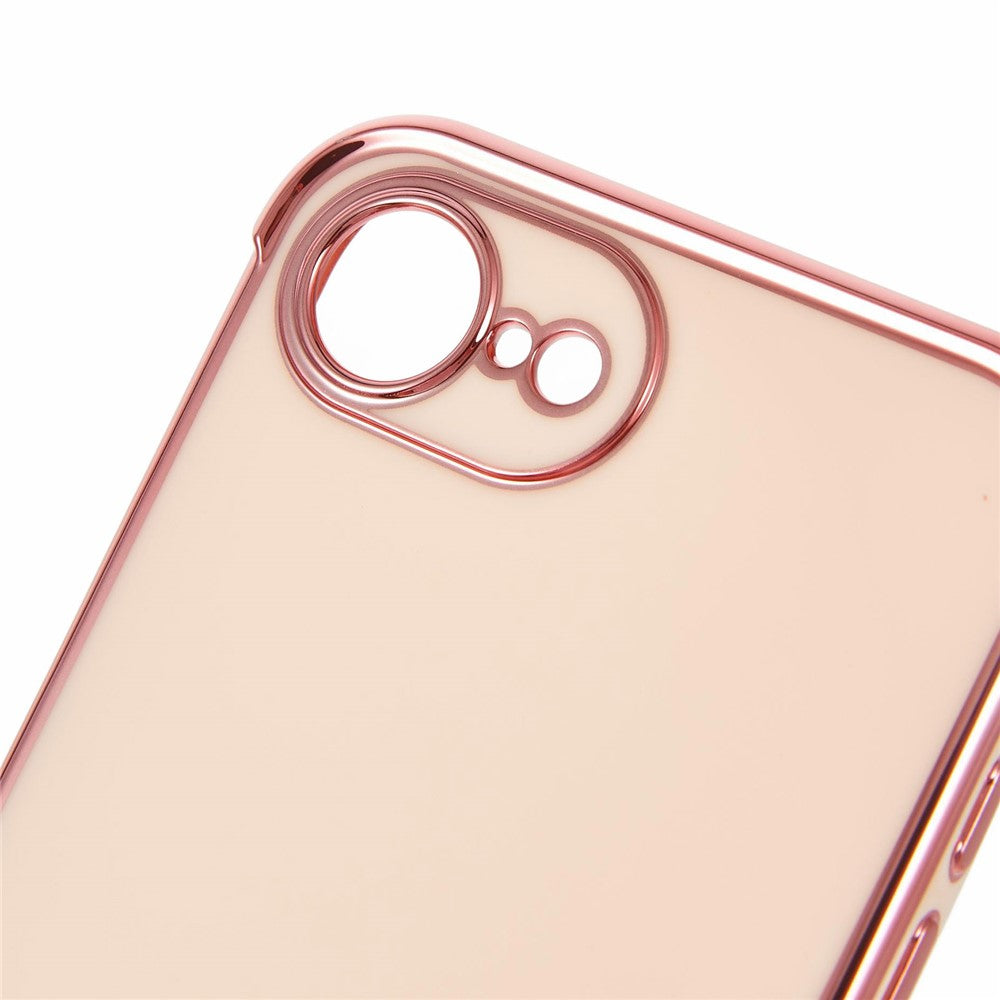 For iPhone 17e / 16e Case Electroplated Frame TPU Soft Phone Cover