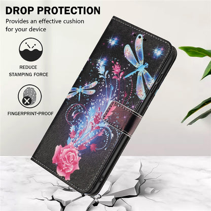 YX-2501 For iPhone 17e / 16e Stand Case Pattern Printing PU Leather Wallet Phone Cover with Lanyard