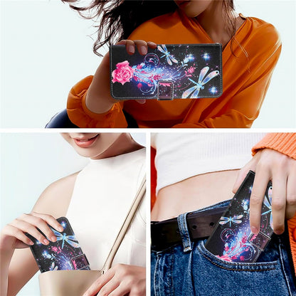 YX-2501 For iPhone 17e / 16e Stand Case Pattern Printing PU Leather Wallet Phone Cover with Lanyard