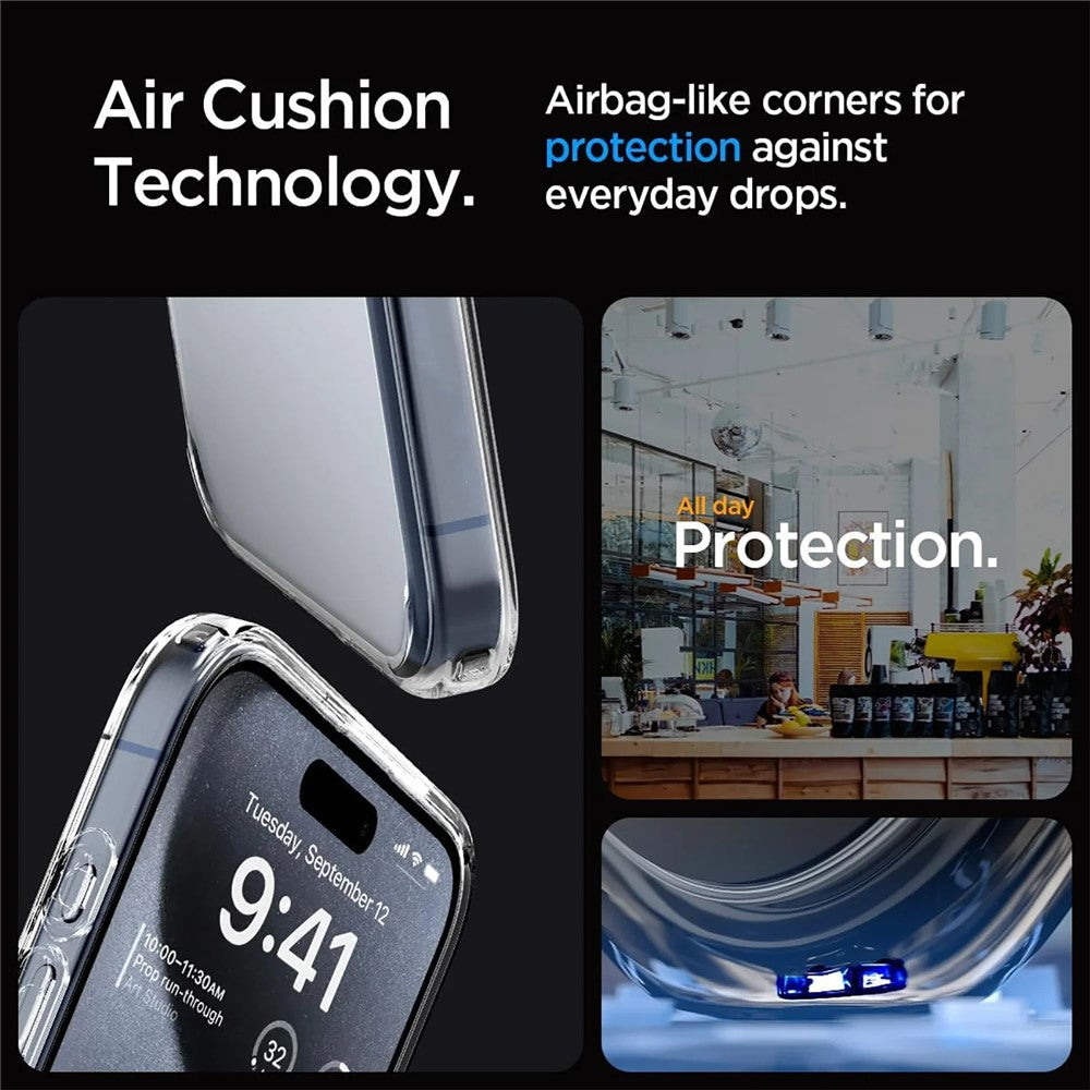 SHANWO For iPhone 14 Pro Clear Phone Case 1.5mm Shockproof TPU Mobile Back Cover