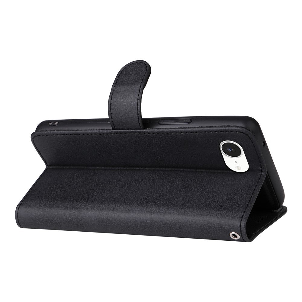 For iPhone 17e / 16e Case 2 in 1 Detachable Magnetic Leather Wallet Mobile Cover with Strap