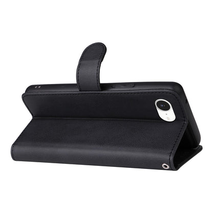 For iPhone 17e / 16e Case 2 in 1 Detachable Magnetic Leather Wallet Mobile Cover with Strap