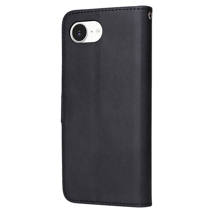 For iPhone 17e / 16e Case 2 in 1 Detachable Magnetic Leather Wallet Mobile Cover with Strap