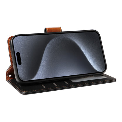 For iPhone 17e / 16e Case RFID Blocking Leather Wallet Flip Phone Cover with Wrist Strap