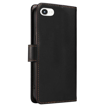 For iPhone 17e / 16e Case RFID Blocking Leather Wallet Flip Phone Cover with Wrist Strap