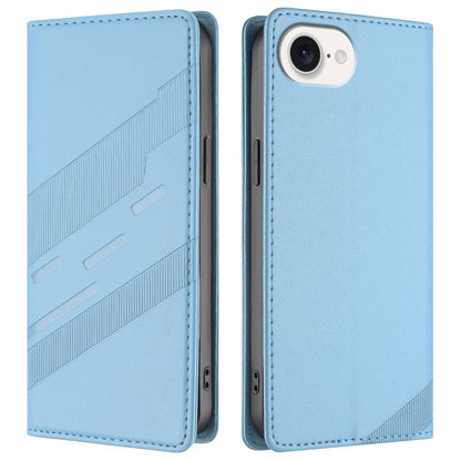 For iPhone 17e / 16e Case Punk Style  Imprinted Wallet Stand Folio Flip Leather Cover
