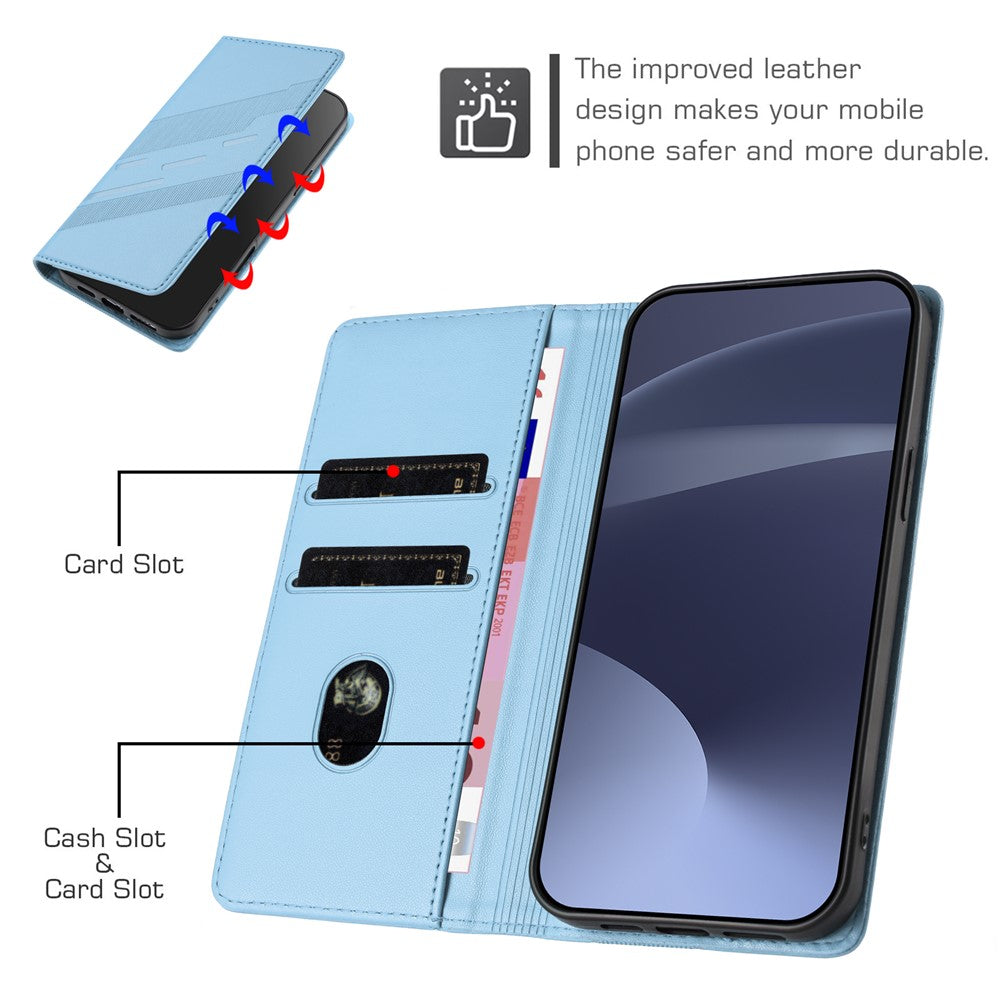 For iPhone 17e / 16e Case Punk Style  Imprinted Wallet Stand Folio Flip Leather Cover