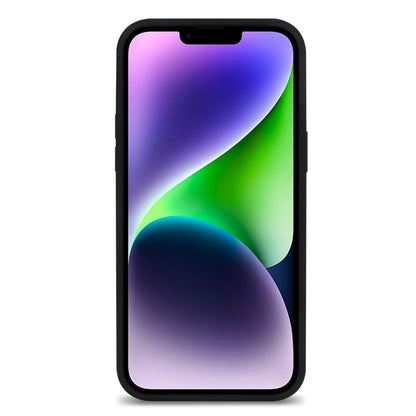 For iPhone 14 Plus Solid Silicone Drop Protection Phone Case Soft Fiber Lining Slim Fit Shockproof Protective Cover