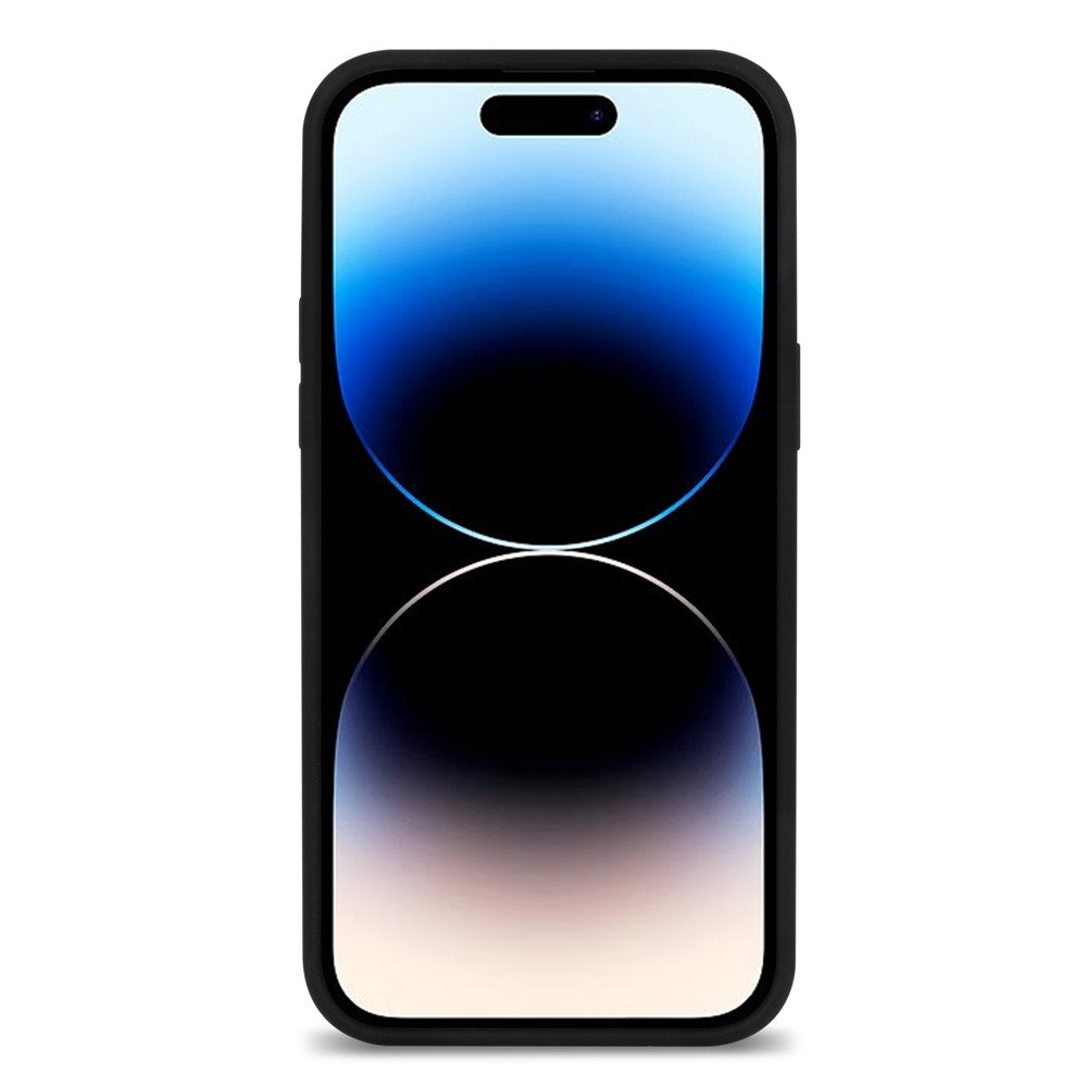 For iPhone 14 Pro Max Solid Silicone Shock-Absorb Case Soft Anti-Scratch Fiber Lining Cushion Shell Phone Cover