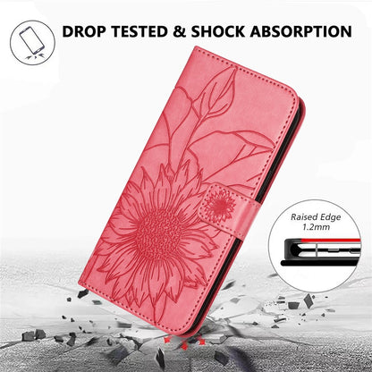 For iPhone 17e / 16e Case Sunflower Imprinted Wallet Stand Folio Flip Leather Cover
