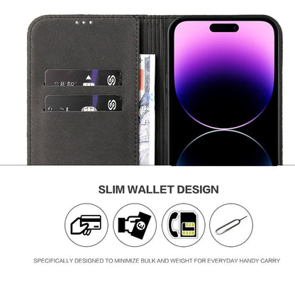 Protective Phone Case For iPhone 14 Pro Max Wallet Stand Auto-absorbed Magnetic Top Layer Cowhide Leather Crocodile Texture Cell Phone Cover
