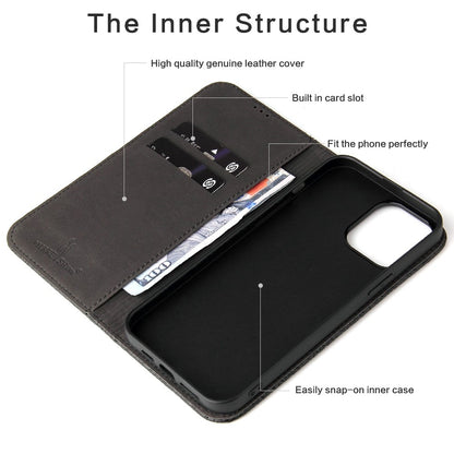 Protective Phone Case For iPhone 14 Pro Max Wallet Stand Auto-absorbed Magnetic Top Layer Cowhide Leather Crocodile Texture Cell Phone Cover