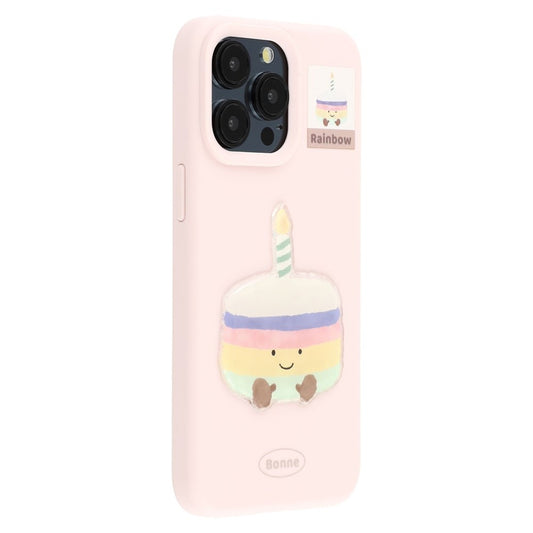 For iPhone 15 Pro Max Case Pattern Printed 2.0mm TPU Phone Cover with 3D Accessories Decor